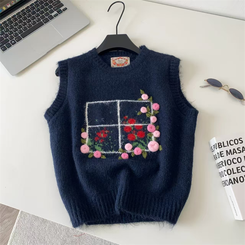 Women 3D Handmade Rose Floral  - Embroidery Rose review and price