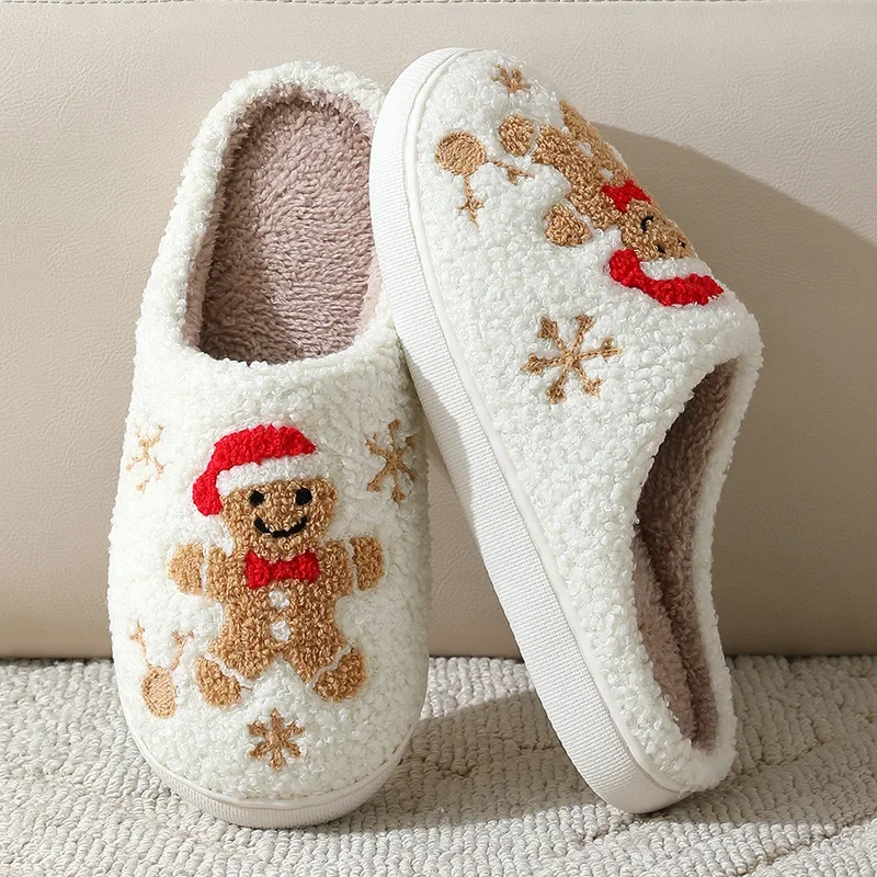 Christmas Women Slippers Cute  - Embroidery Garments review and price