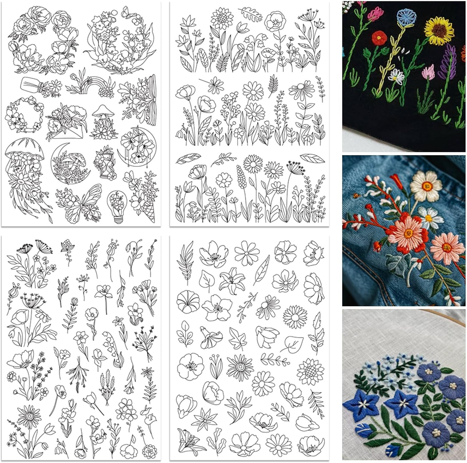 4 Sheets Water Soluble Embroid - Embroidery Meaning review and price