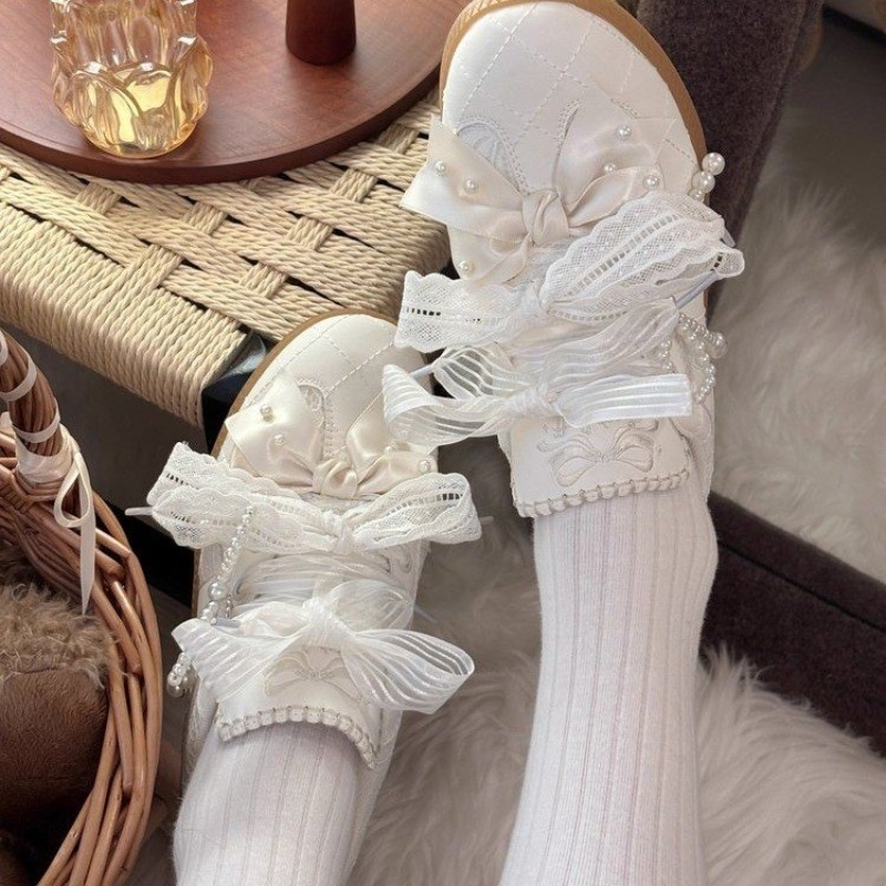 Fashion Sweet Lolita Flat Snea - Embroidery Garments review and price