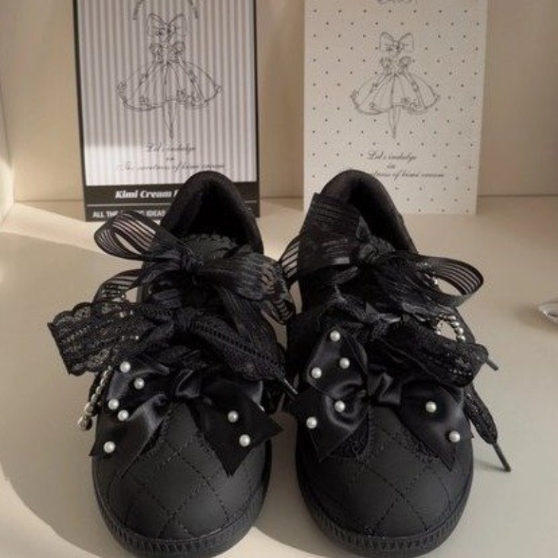 Fashion Sweet Lolita Flat Snea - Embroidery Garments review and price