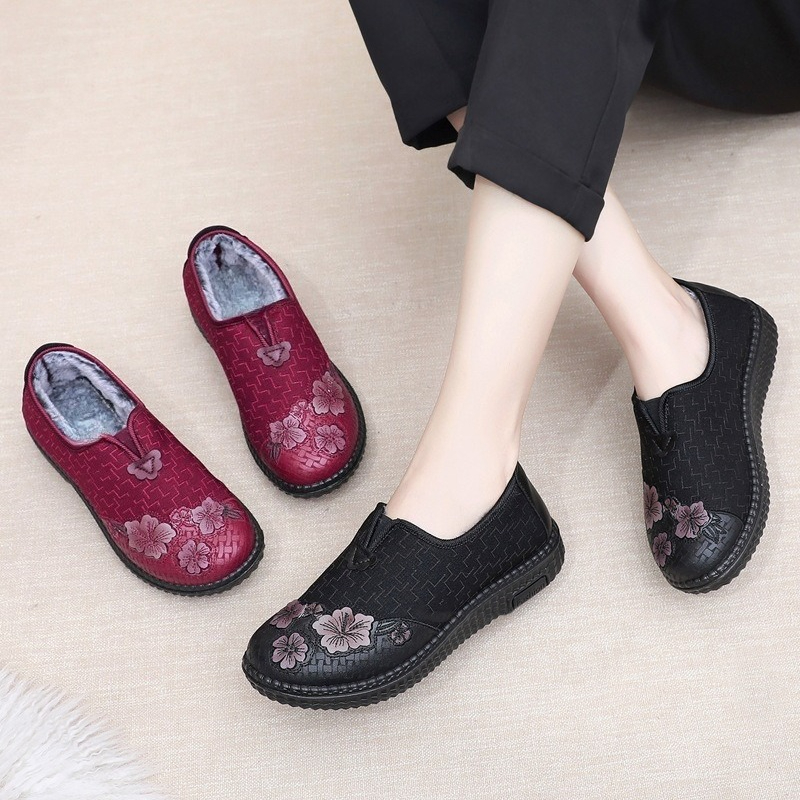 Women Winter Plush Lined Slip‑ - Embroidery Online review and price