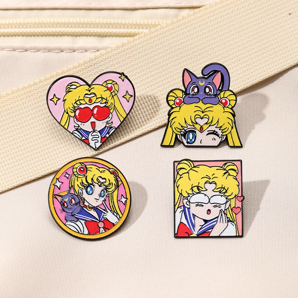 4 Pcs Sailor Moon Heart Shape  - Embroidery Reddit review and price