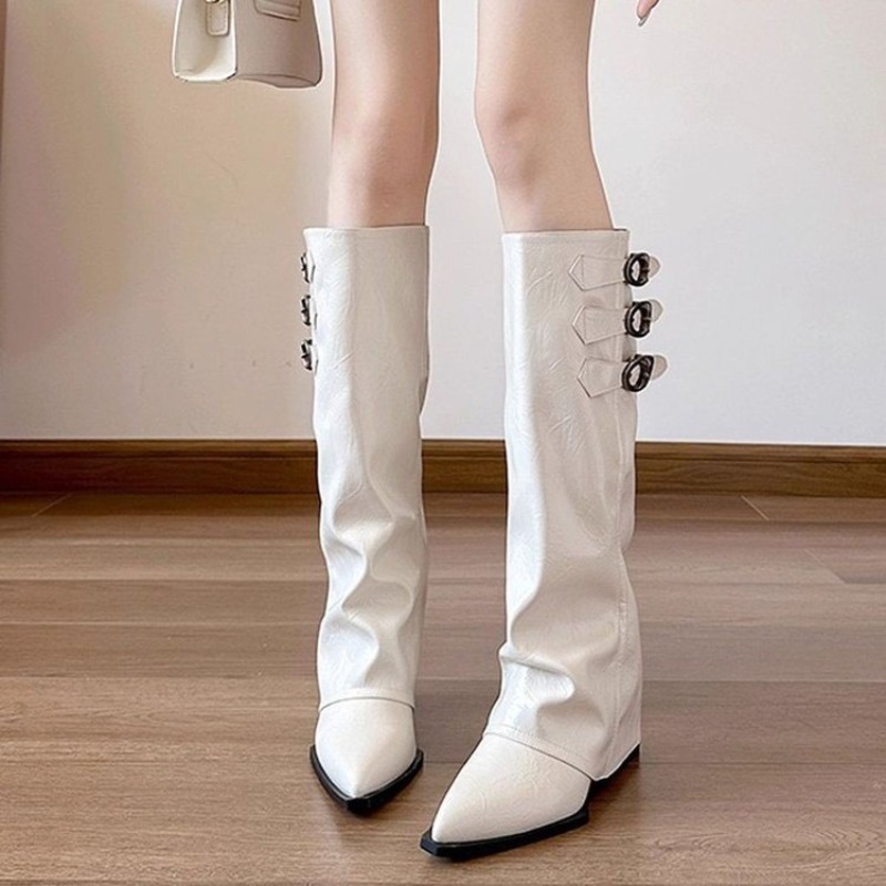 Women Pointed Toe Knee High Sl - Embroidery Garments review and price