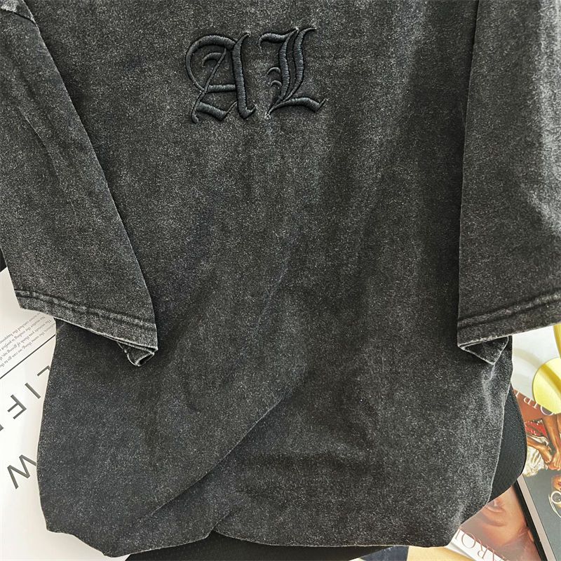 Vintage Art Classic Letter Emb - Embroidery Cotton Shirt review and price