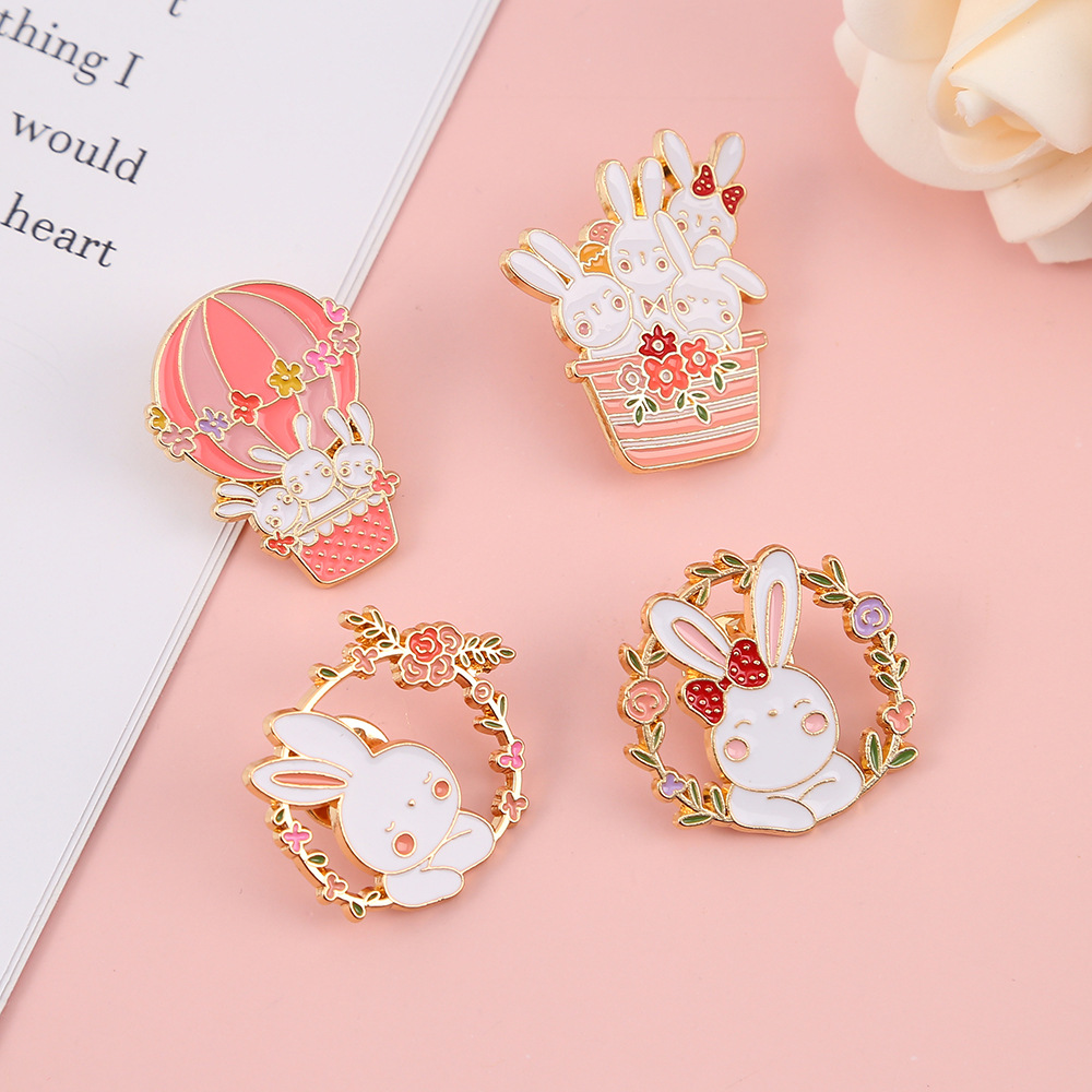 1PC Cute Bunny Metal Brooch Pi - Embroidery Bali review and price