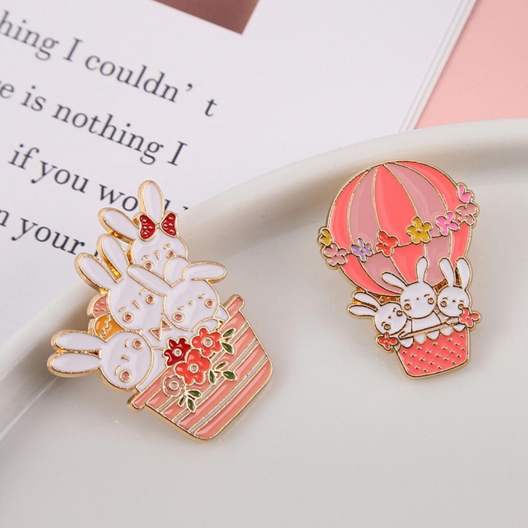 1PC Cute Bunny Metal Brooch Pi - Embroidery Bali review and price